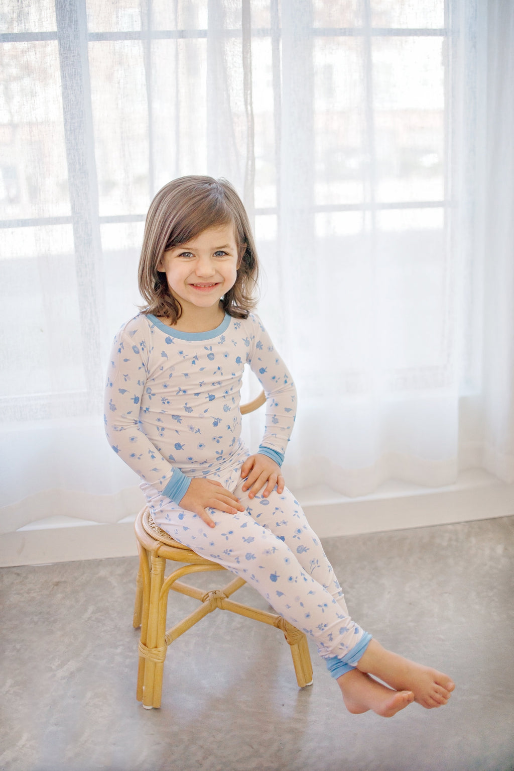 Ditsy Blue Floral | Two-Piece Pajama Set