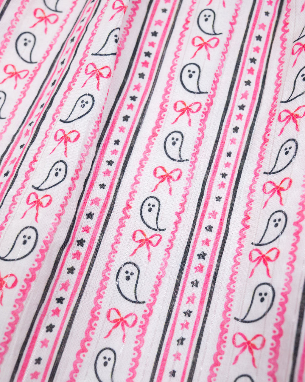 Ghost Stripe with Silver Lurex Pajama Set- FINAL SALE