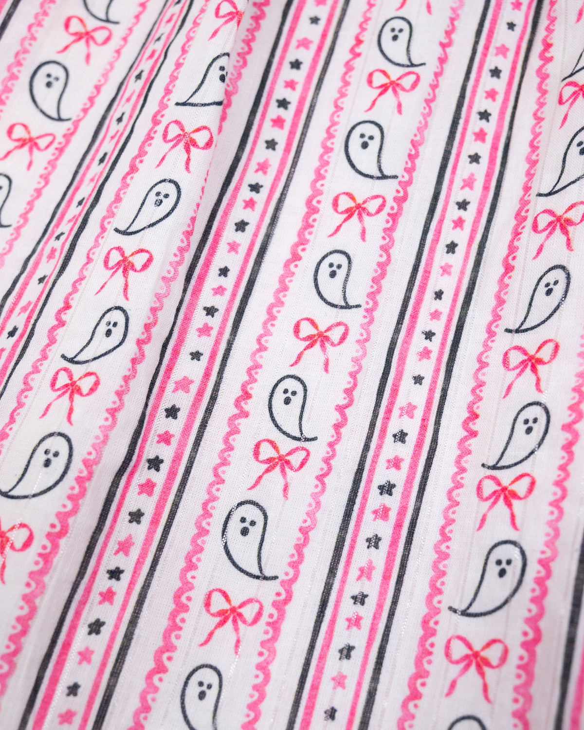 Ghost Stripe with Silver Lurex Pajama Set- FINAL SALE