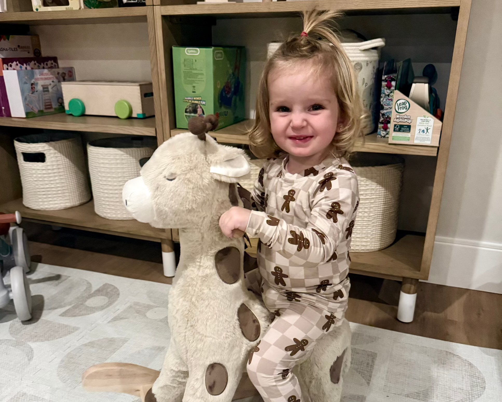 Bamboo Toddler & Kids Christmas Pajamas | Matching Family Holiday Set - Gingerbread