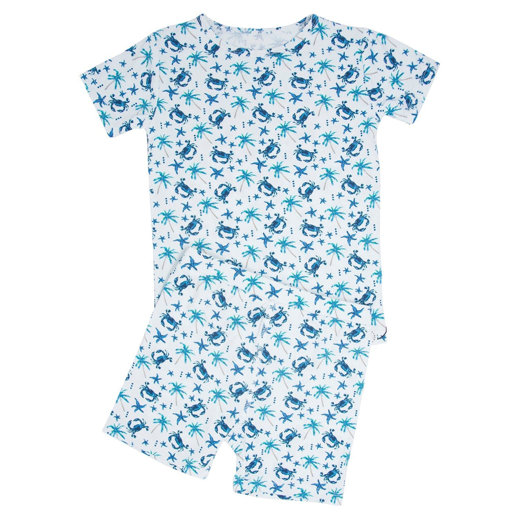 Blue Crabs Summer Pajama Set